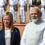 Giorgia Meloni e Narendra Modi india 1